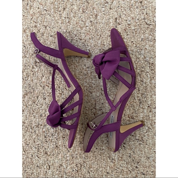 Steve Madden Purple Heeled Sandals - Picture 2 of 3